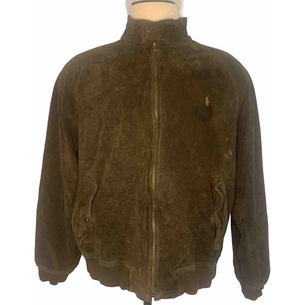 Polo Ralph Lauren Vintage Distressed Suede Jacket  - Men's Size XXL- Brown